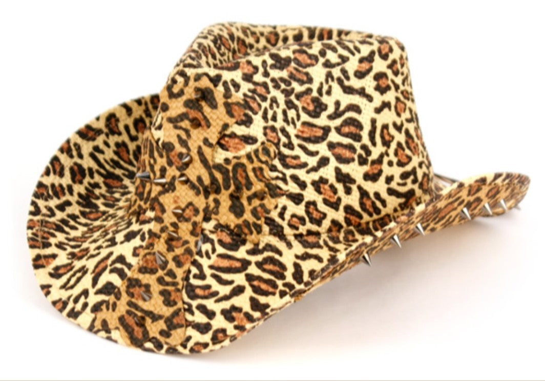 LEOPARD COWBOY HATS-0